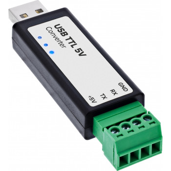 InLine® USB-naar-TTL-5V-converter, USB-A naar 4-pins terminal