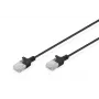 DIGITUS slimme Cat6 U/UTP patchkabel RJ45, 0,3 m, zwart, LSZH