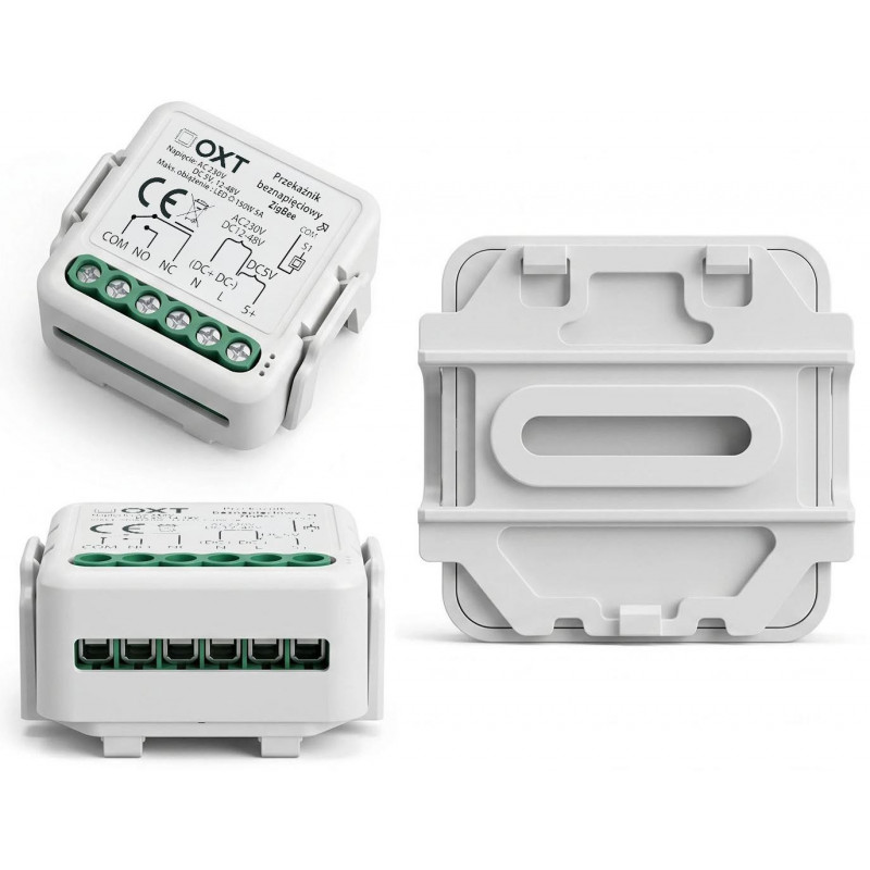 OXT T250DC mini ZigBee Tuya relaismodule, potentiaalvrij, AC 230 V / DC 5 V / 12-48 V