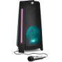 MEDION P61552 Bluetooth-partyluidspreker met microfoon en FM-radio, 2 x 22 W RMS, zwart