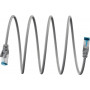 WENTRONIC Cat6a S/FTP patchkabel RJ45, 0,25 m, grijs