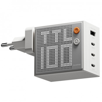 SHARGE Pixel 100 GaN oplader, 100W, 3x USB-C, 1x USB-A - wit