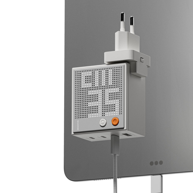 SHARGE Pixel 100 GaN oplader, 100W, 3x USB-C, 1x USB-A - wit