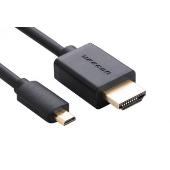 Ugreen Micro HDMI naar HDMI-kabel, 2 m, 4K, zwart