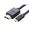Ugreen Micro HDMI naar HDMI-kabel, 2 m, 4K, zwart