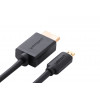 Ugreen Micro HDMI naar HDMI-kabel, 2 m, 4K, zwart