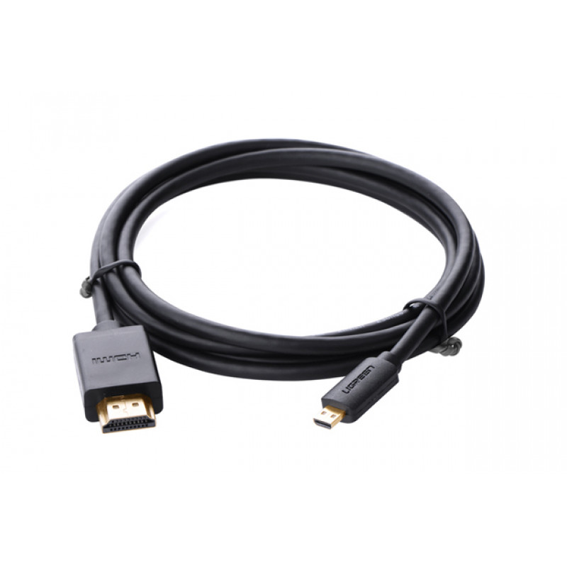 Ugreen Micro HDMI naar HDMI-kabel, 2 m, 4K, zwart