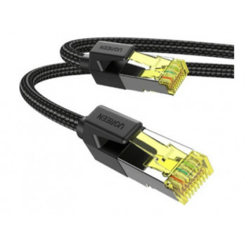 Ugreen NW150 gevlochten Cat7 F/FTP patchkabel RJ45, 2 m, zwart