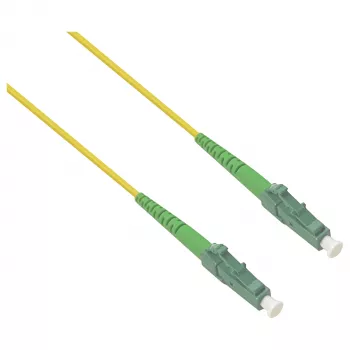 helos glasvezel-patchkabel LC/APC naar LC/APC OS2 simplex, 3 m, LSZH, geel