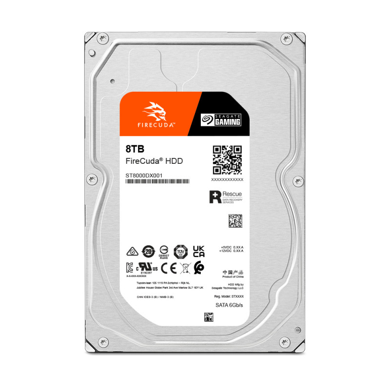 Seagate FireCuda ST8000DXA01 8TB 3,5 inch SATA 7200 rpm interne harde schijf