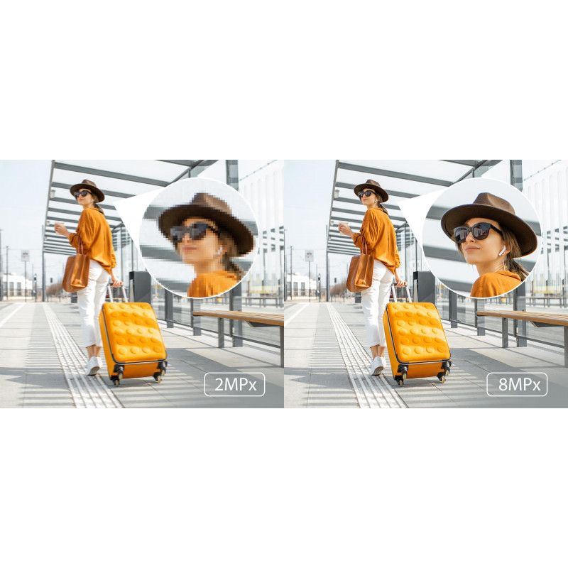 Hilook IP-camera IPC-B480HAD-LUF/SL panoramisch 8MP Smart Hybrid Light