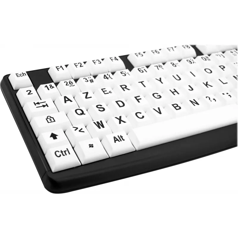 Geemarc KBSV3 USB-toetsenbord, Duitse layout (QWERTZ), wit