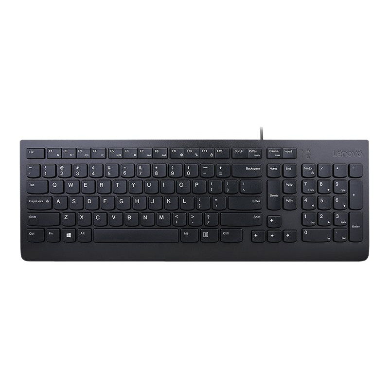 Lenovo Essential bedrade toetsenbord AI, US-Engels met eurosymbool