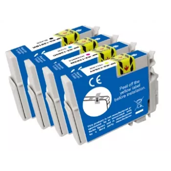 G&G compatibele inktpatroon-multipack voor Epson T1285 (C13T12854012), zwart/cyaan/magenta/geel