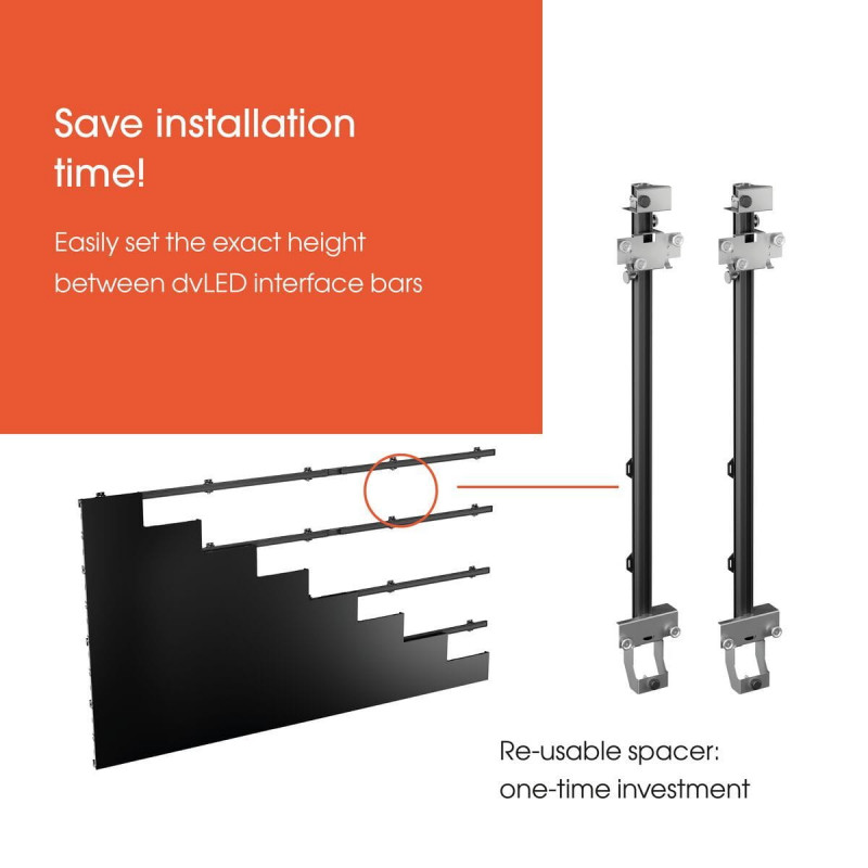 Vogel's INT 8223 dvLED videowandbeugel voor LG LSBB serie, zwart