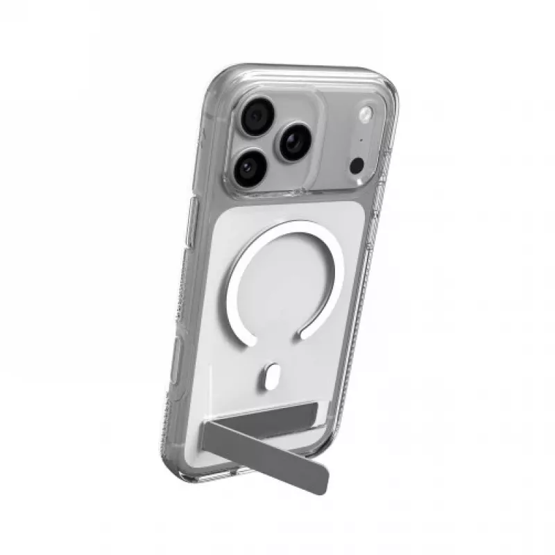 Zagg Crystal Palace Snap met standaard voor iPhone 18 Pro Max / 17 Pro Max transparante smartphonehoes