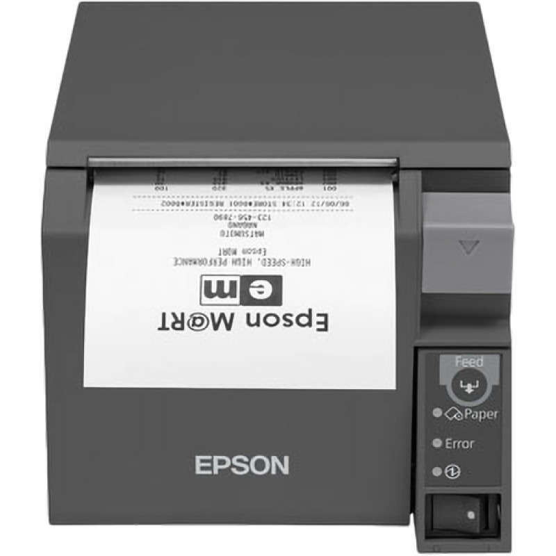 Epson TM-T70II thermische printer voor bonnen, USB + serieel RS232, 80 mm, zwart