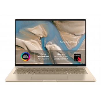 ASUS Zenbook 14 UX3480QA-U1157W 14 inch WUXGA OLED-notebook - Qualcomm Snapdragon X X1-26-100, 16GB RAM, 512GB SSD, Windows 11 Home