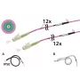 METZ CONNECT OpDAT VIK universele kabel 12x OM4 LC-LC, 100 m, met trekveer, IP50 (152U127JJ5100G)