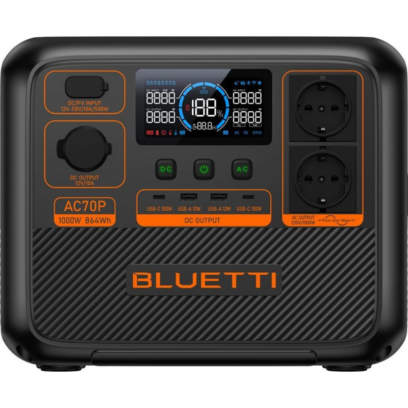 BLUETTI PowerOak AC70P - draagbaar powerstation