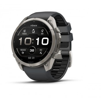 Garmin Fenix 9 Pro – 51mm titanium met grafiet/zwart siliconenband smartwatch