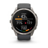 Garmin Fenix 9 Pro – 51mm titanium met grafiet/zwart siliconenband smartwatch