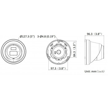 HIKVISION DS-2CD23126G3-IS2UY/SL(2.8mm)(eF) zwart turret 12MP EasyIP 4.0 Plus (DS-2CD23126G3-IS2UY/SL(2.8)(eF)BLACK) bewakingscamera