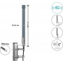 Delock 4G-antenne SMA stekker 2 - 3 dBi star omnidirectioneel wand- en mastmontage buiten grijs 25 cm (60768)