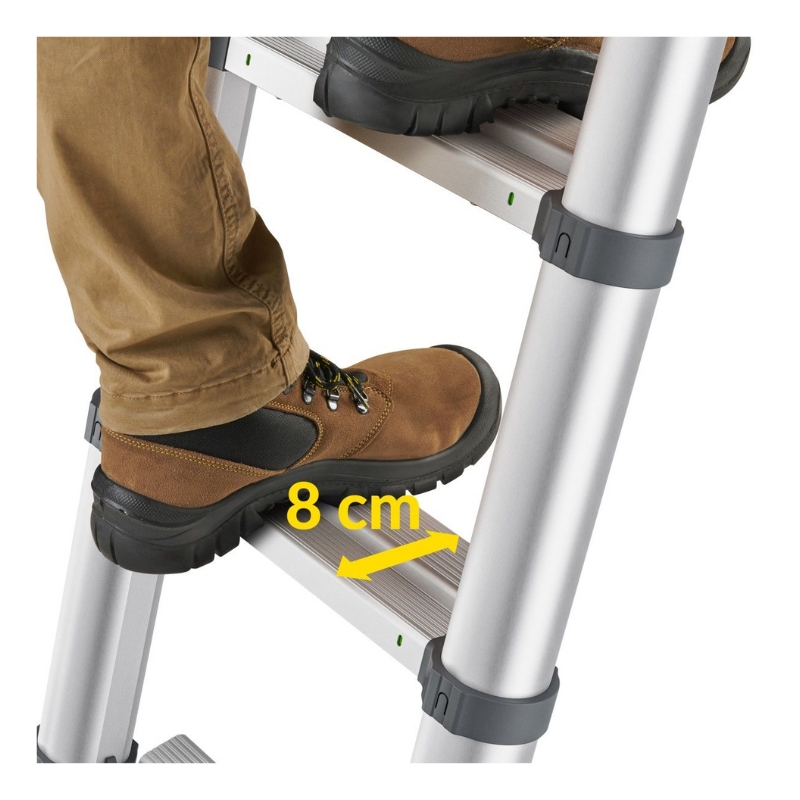 Hailo Flexline T100 telescoopladder, 9 treden