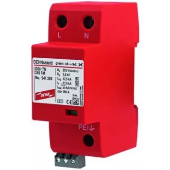 DEHN DEHNshield DSH TN 255 FM combinatie-afleider type 1+2 voor 1-fase TN-systemen (941205)