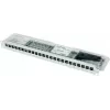 Telegärtner 100007010 19-inch moduledrager, bestukt, CAT 6a, 1 HE, grijs