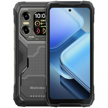 Blackview XPLORE 1X outdoor 5G-smartphone 12GB/256GB, 6,78 inch FHD+ 120Hz + 2,01 inch tweede scherm, 10000 mAh, 108MP, Android 15, zwart