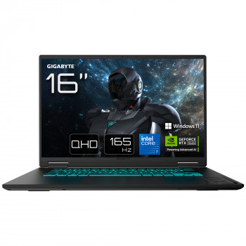 Gigabyte Gaming A16 Pro notebook - Intel Core 7 240H, 32GB RAM, 1TB SSD, NVIDIA GeForce RTX 5080, Windows 11 Home, Frans toetsenbord (AZERTY)