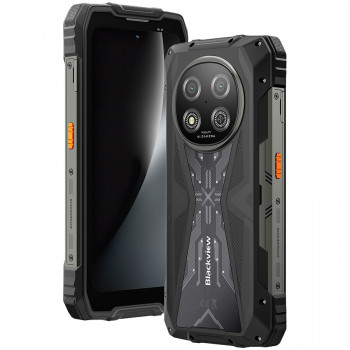 Blackview ROCK 2 5G smartphone 12GB/256GB, 6,67 inch HD+ 120Hz, Unisoc T8100, 15000 mAh, NFC, MIL-STD-810H, Android 16, zwart
