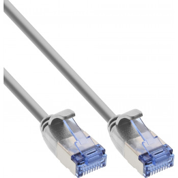 InLine Slim Cat6a U/FTP patchkabel RJ45, 1 m, grijs