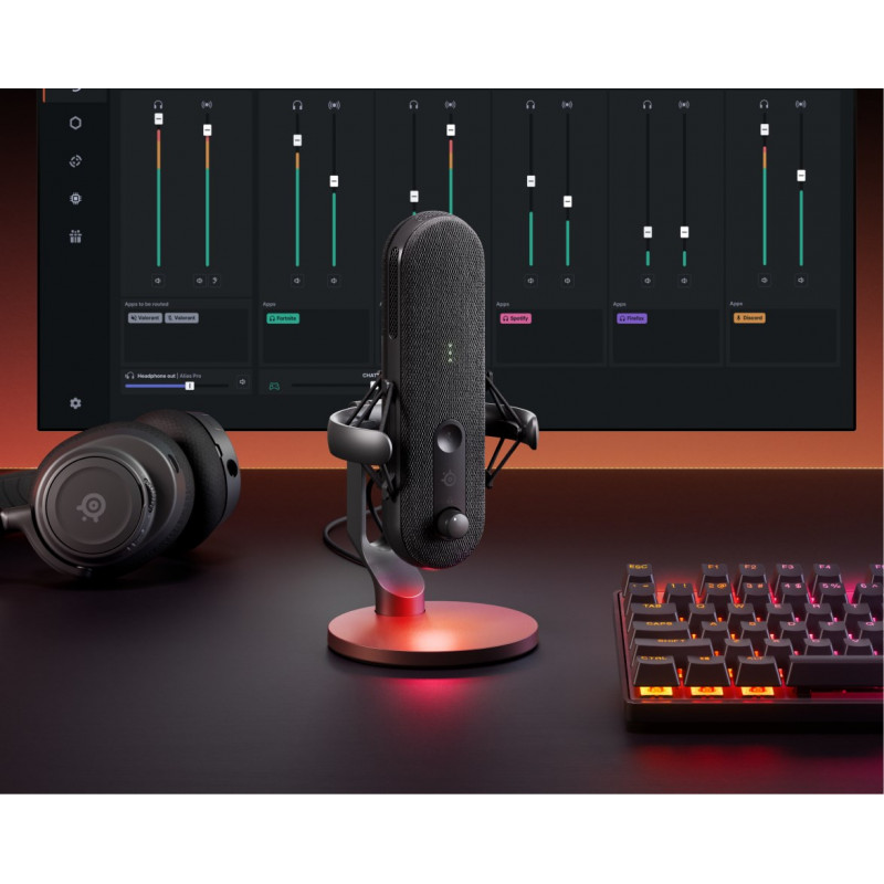 Steelseries ALIAS zwarte pc-microfoon