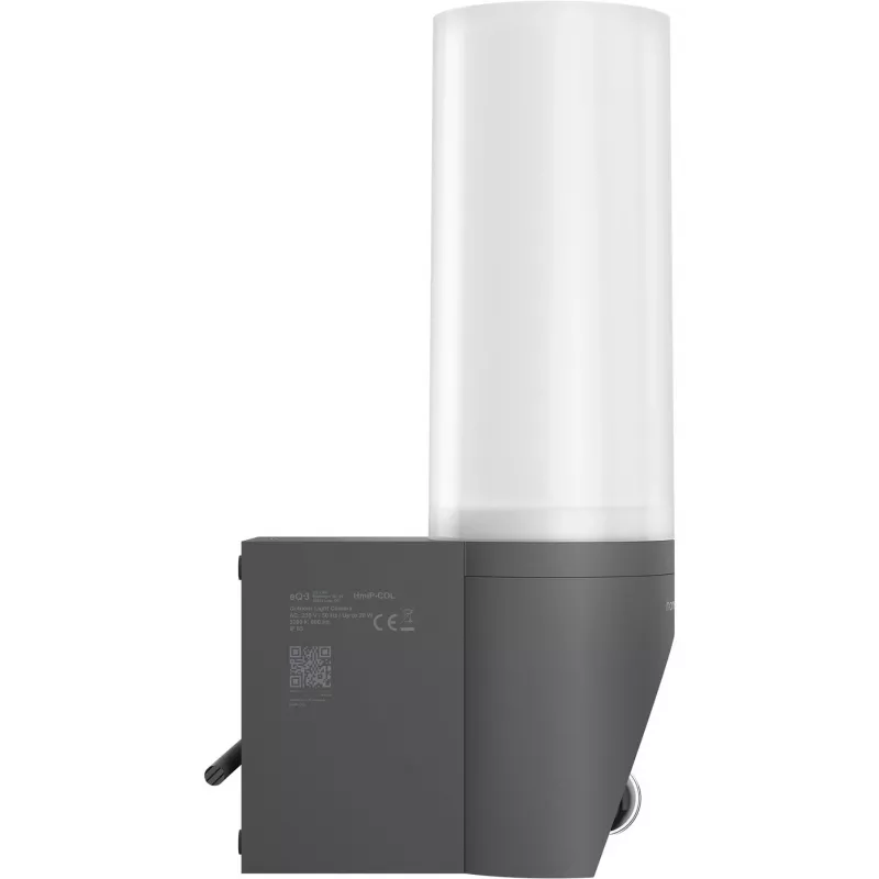 Homematic IP buitenlamp met camera, antraciet