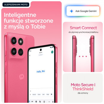 Motorola moto g57 power 5G smartphone 12GB/256GB, 6,72 inch, 7000 mAh, dual-sim, Android 16, roze