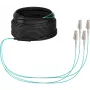 EFB-Elektronik OM3 trunk-kabel U-DQ(ZN)BH, 4 vezels, 1x4 LC-LC, 30 m, Dca, LSZH (O8303S30OM3)