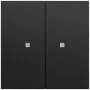 GIRA 517374 wiptaster 2-voudig OneKNX System 70 zwart (517374)