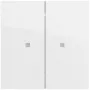 Gira OneKNX System 70 wiptaster, 2-voudig, reinwit (517370)