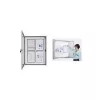 magnetoplan CC vitrinekast, 4 x DIN A4, voor buiten- en binnengebruik, schokbestendig acrylveiligheidsglas (1216000)
