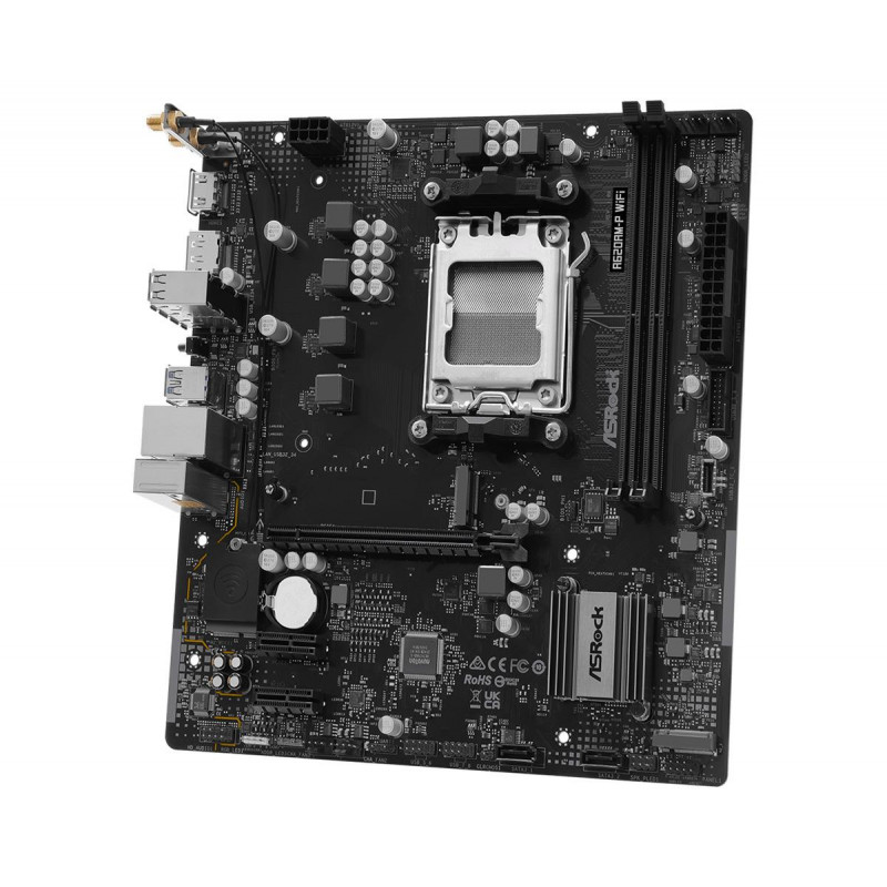 ASRock A620AM-P WIFI moederbord, AMD A620A, socket AM5, microATX