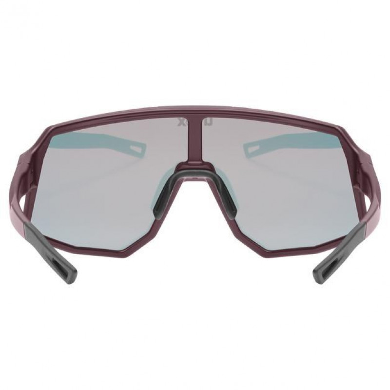 Uvex Sequenze CV fietsbril, Cranberry Matt / Mirror Red