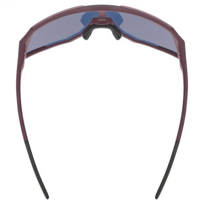 Uvex Sequenze CV fietsbril, Cranberry Matt / Mirror Red