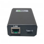 Microconnect POEINJ-60W-USBC Gigabit-PoE-injector, IEEE 802.3af/802.3bt, 100 m, zwart