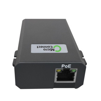 Microconnect POEINJ-60W-USBC Gigabit-PoE-injector, IEEE 802.3af/802.3bt, 100 m, zwart