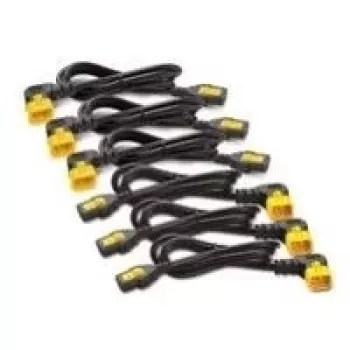 APC AP8702R netsnoer-kit, 6 stuks, vergrendelbaar C13 naar C14 (90°), 0,6 m