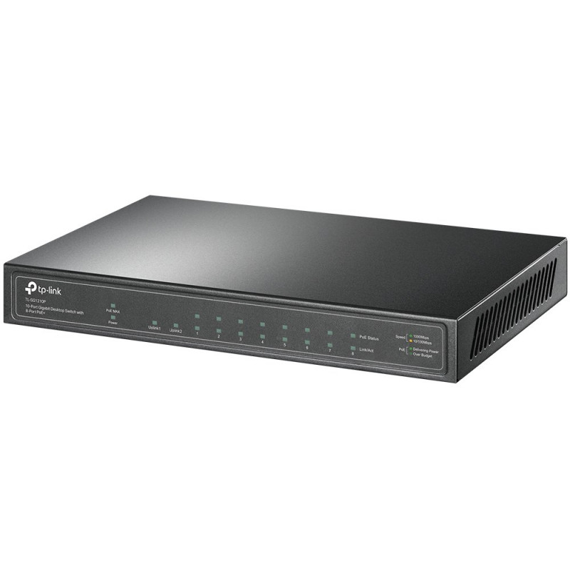 TP-Link switch TL-SG1210P 10-poorts Gigabit PoE V4.4