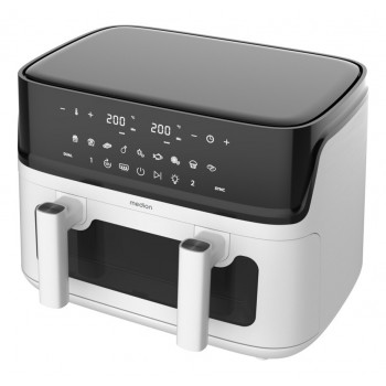 Medion Life P25 XXL Flex M MD 100057 heteluchtfriteuse, zwart/wit (50079787)